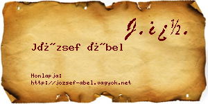 József Ábel névjegykártya
