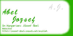 abel jozsef business card